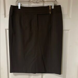 Elegant Adrienne Vittadini Brown Pencil Skirt size 12